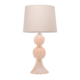 Abajur De Decoração Em Murano Verona Duo Peach