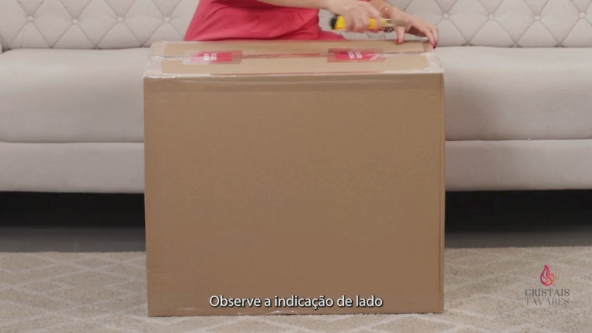 Centro De Mesa De Decoração Em Murano Sofia Ambar