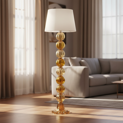 Abajur De Decoração Em Murano Lord Ambar