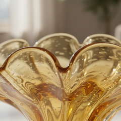 Centro De Mesa De Decoração Em Murano Clara Ambar