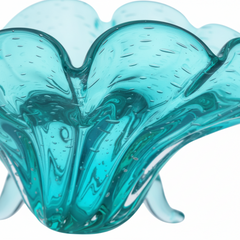 Centro De Mesa De Decoração Em Murano Clara Aquamarine