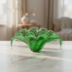 Centro De Mesa De Decoração Em Murano Clara Esmeralda