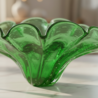 Centro De Mesa De Decoração Em Murano Clara Esmeralda