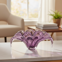 Centro De Mesa De Decoração Em Murano Clara Ametista