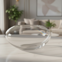 Centro De Mesa De Decoração Em Murano Astratto Transparente