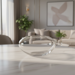 Centro De Mesa De Decoração Em Murano Astratto Transparente