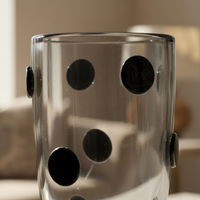 Vaso De Decoração Em Murano Polaris Grafite