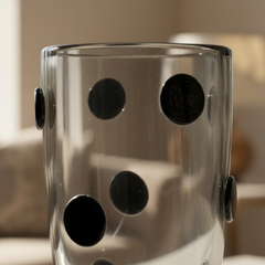Vaso De Decoração Em Murano Polaris Grafite