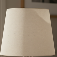 Cúpula De Abajur Cônica Algodão Cru