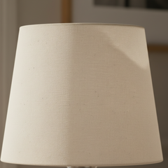 Cúpula De Abajur Cônica Algodão Cru