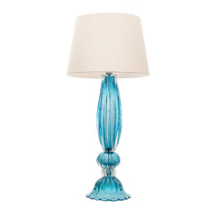 Abajur De Decoração Em Murano Toscana Aquamarine
