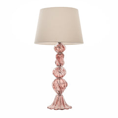 Abajur De Decoração Em Murano Lilium Vintage Rose