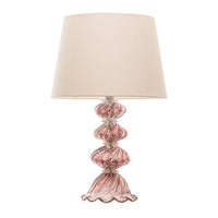 Abajur De Decoração Em Murano Palazzo Vintage Rose