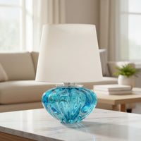 Abajur De Decoração Em Murano Petit Aquamarine