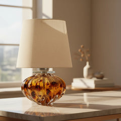 Abajur De Decoração Em Murano Petit Onça