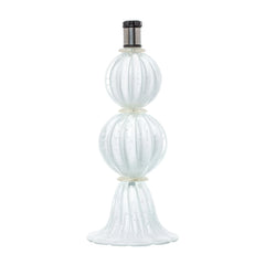 Abajur De Decoração Em Murano Verona Duo Branco