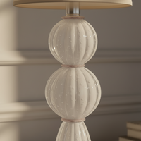 Abajur De Decoração Em Murano Verona Duo Branco