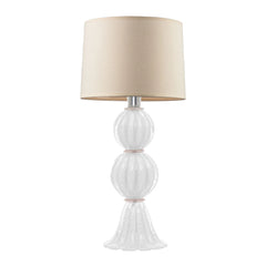 Abajur De Decoração Em Murano Verona Duo Branco