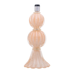 Abajur De Decoração Em Murano Verona Duo Peach