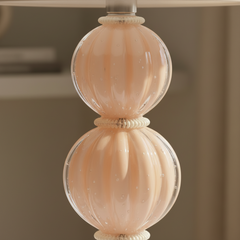 Abajur De Decoração Em Murano Verona Duo Peach