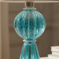 Abajur De Decoração Em Murano Verona Uno Aquamarine