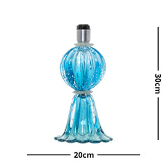 Abajur De Decoração Em Murano Verona Uno Aquamarine