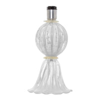 Abajur De Decoração Em Murano Verona Uno Branco