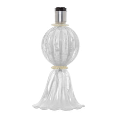 Abajur De Decoração Em Murano Verona Uno Branco