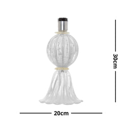Abajur De Decoração Em Murano Verona Uno Branco