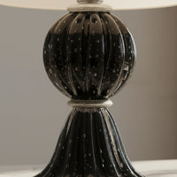 Abajur De Decoração Em Murano Verona Uno Preto