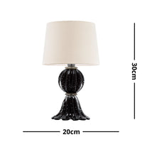 Abajur De Decoração Em Murano Verona Uno Preto