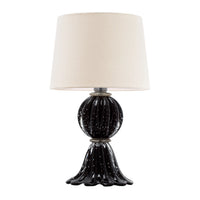 Abajur De Decoração Em Murano Verona Uno Preto