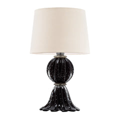 Abajur De Decoração Em Murano Verona Uno Preto