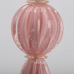 Abajur De Decoração Em Murano Verona Uno Rosa Candy