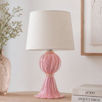 Abajur De Decoração Em Murano Verona Uno Rosa Candy