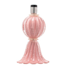 Abajur De Decoração Em Murano Verona Uno Rosa Candy