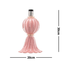 Abajur De Decoração Em Murano Verona Uno Rosa Candy