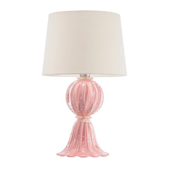 Abajur De Decoração Em Murano Verona Uno Rosa Candy