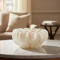 Cachepot De Decoração Em Murano Téo Marfim