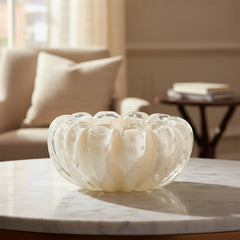 Cachepot De Decoração Em Murano Téo Marfim