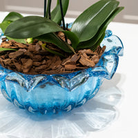 Centro De Mesa De Decoração Em Murano Alice Aquamarine