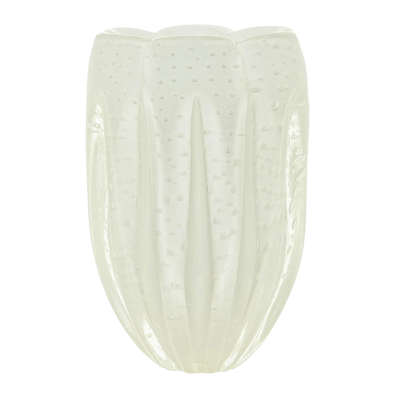Vaso De Decoração Em Murano Jelly Marfim