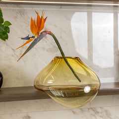 Vaso De Decoração Em Murano Noema Ambar