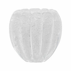 Cachepot De Decoração Em Murano Nino Transparente Ice