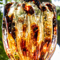 Vaso em Cristal Murano Jelly Onça