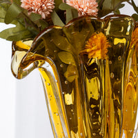 Vaso De Decoração Em Murano Firenze Ambar