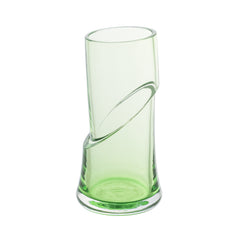Vaso De Decoração Em Murano Uzume Esmeralda