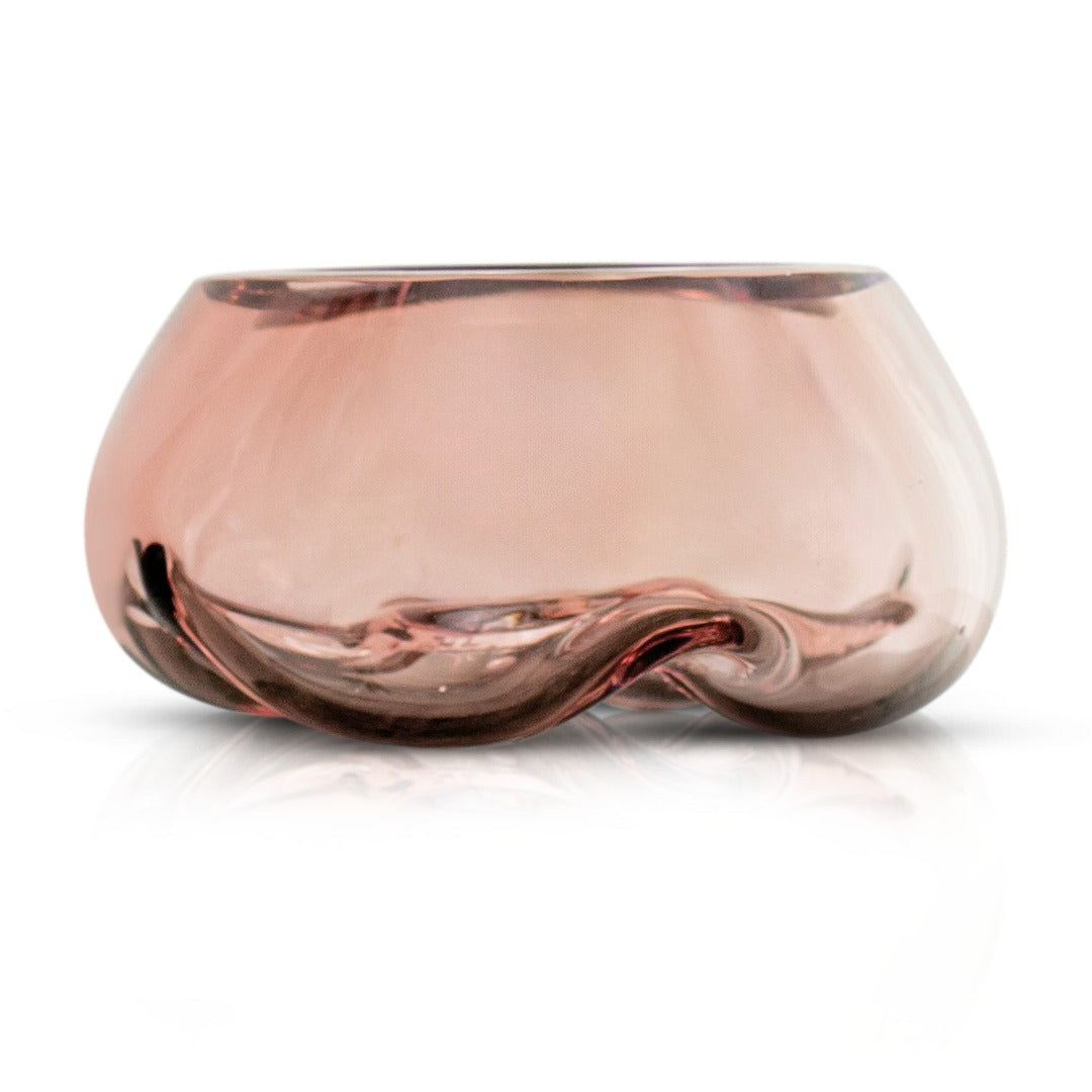 CENTRO DE MESA DE DECORAÇÃO EM MURANO GEMINI - VINTAGE ROSE