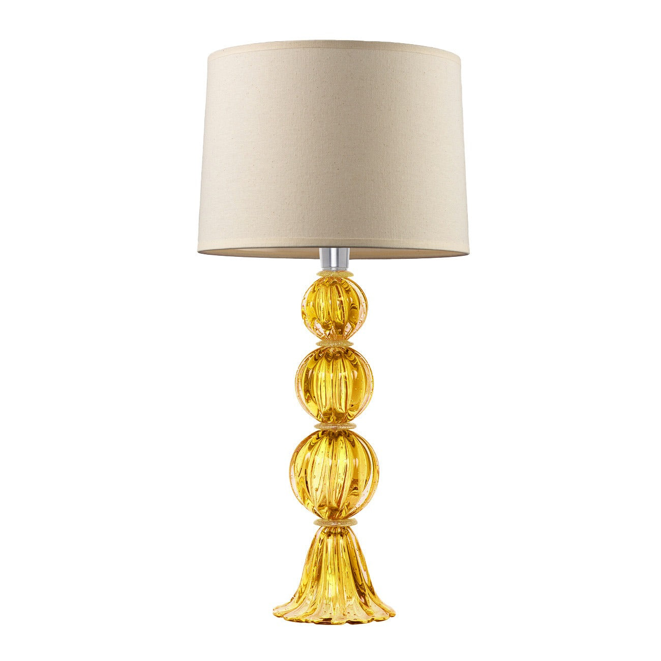 Abajur De Decoração Em Murano Verona Ambar